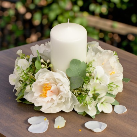 GIROCANDELA PEONIA D25 BIANCO 2